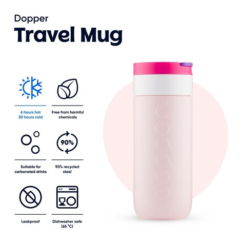 Dopper Travel Mug | 400 ml – Berry Pink bedrucken, Art.-Nr. 988999999_1465042 Dopper Travel Mug | 400 ml – Berry Pink bedrucken, Art.-Nr. 988999999_1465042