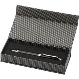 Kugelschreiber Lindsey | Carbon – Schwarz bedrucken, Art.-Nr. 001999999_3338
