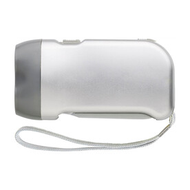 Solar-Taschenlampe Tristan – Silber bedrucken, Art.-Nr. 032999999_4532