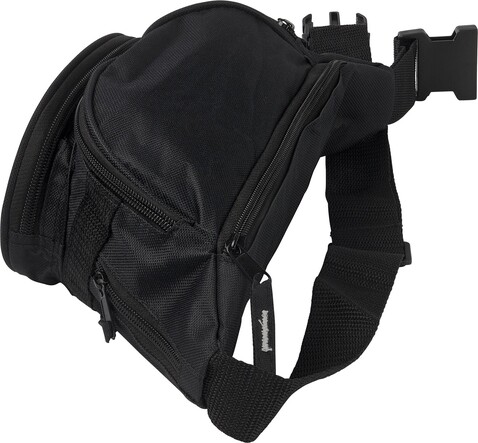 Hüfttasche Amari | Polyester 600D – Schwarz bedrucken, Art.-Nr. 001999999_5668