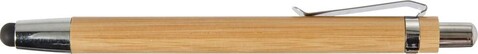 Kugelschreiber Jerome | Bambus | Stylus – Braun bedrucken, Art.-Nr. 011999999_7540