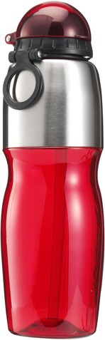 Trinkflasche aus Kunststoff Emberly – Rot bedrucken, Art.-Nr. 008999999_7551 Trinkflasche aus Kunststoff Emberly – Rot bedrucken, Art.-Nr. 008999999_7551