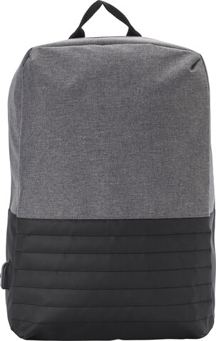 Rucksack Asim | Diebstahlsicher | Laptop 15" | 11,5 l – Schwarz bedrucken, Art.-Nr. 001999999_8552