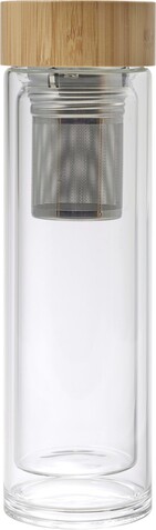 Trinkflasche Vicente | Glas | Bambusdeckel | 420 ml – Braun bedrucken, Art.-Nr. 011999999_9135 Trinkflasche Vicente | Glas | Bambusdeckel | 420 ml – Braun bedrucken, Art.-Nr. 011999999_9135