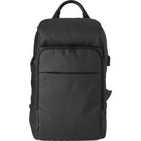 Rucksack Rishi | Laptop 15&amp;quot; | 28 l – Schwarz bedrucken, Art.-Nr. 001999999_9154