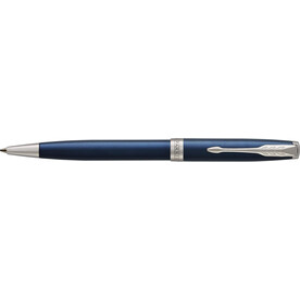 Parker Sonnet Kugelschreiber | Chromfarbene Zierelemente – Blau bedrucken, Art.-Nr. 005999127_9401