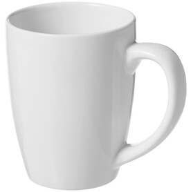 Bogota 350 ml Keramiktasse, weiss bedrucken, Art.-Nr. 10036600