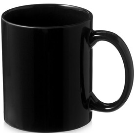 Santos 330 ml Keramiktasse, schwarz bedrucken, Art.-Nr. 10037800