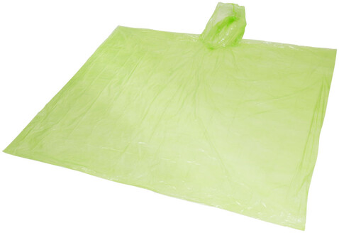 Ziva Einweg Regenponcho mit Hülle, limone bedrucken, Art.-Nr. 10042904