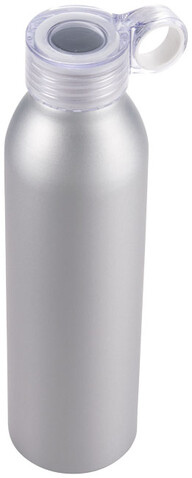 Grom 650 ml Aluminium Sportflasche, silber bedrucken, Art.-Nr. 10046301