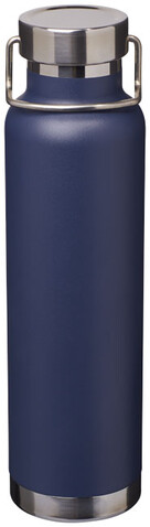 Thor 650 ml Kupfer-Vakuum Isoliersportflasche, navy bedrucken, Art.-Nr. 10048803