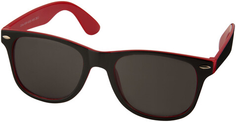 Sun Ray Sonnenbrille mit zweifarbigen Tönen, rot, schwarz bedrucken, Art.-Nr. 10050002