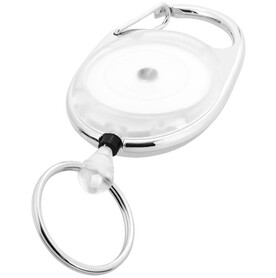 Gerlos Schlüsselkette mit Rollerclip, weiss bedrucken, Art.-Nr. 10210400