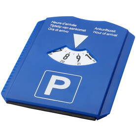 Spot 5-in-1 Parkscheibe, blau bedrucken, Art.-Nr. 10415800