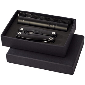 Scout Multifunktionswerkzeugs- und LED-Taschenlampen-Set, schwarz bedrucken, Art.-Nr. 10449400 Scout Multifunktionswerkzeugs- und LED-Taschenlampen-Set, schwarz bedrucken, Art.-Nr. 10449400