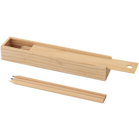 12 teiliges Buntstifteset, natur bedrucken, Art.-Nr. 10616700