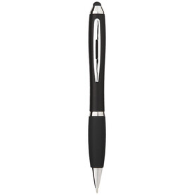 Nash Stylus bunter Kugelschreiber mit schwarzem Griff (schwarze Mine), schwarz bedrucken, Art.-Nr. 10639200 Nash Stylus bunter Kugelschreiber mit schwarzem Griff (schwarze Mine), schwarz bedrucken, Art.-Nr. 10639200