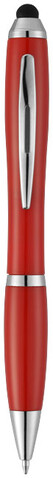Nash Stylus Kugelschreiber mit farbigem Griff und Schaft, rot bedrucken, Art.-Nr. 10673901
