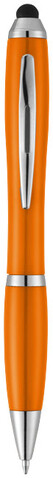 Nash Stylus Kugelschreiber mit farbigem Griff und Schaft, orange bedrucken, Art.-Nr. 10673903