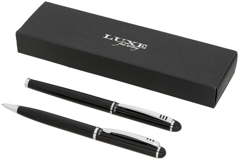 Andante Duo Stift Set (schwarze Mine), schwarz bedrucken, Art.-Nr. 10728300