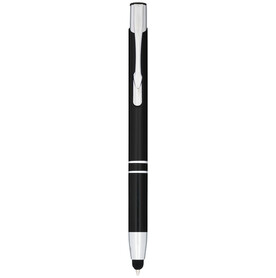 Moneta Kugelschreiber mit Metall Touchpen (blaue Mine), schwarz bedrucken, Art.-Nr. 10729800 Moneta Kugelschreiber mit Metall Touchpen (blaue Mine), schwarz bedrucken, Art.-Nr. 10729800