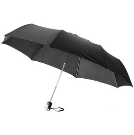 Alex 21,5&amp;quot; Vollautomatik Kompaktregenschirm, schwarz bedrucken, Art.-Nr. 10901600