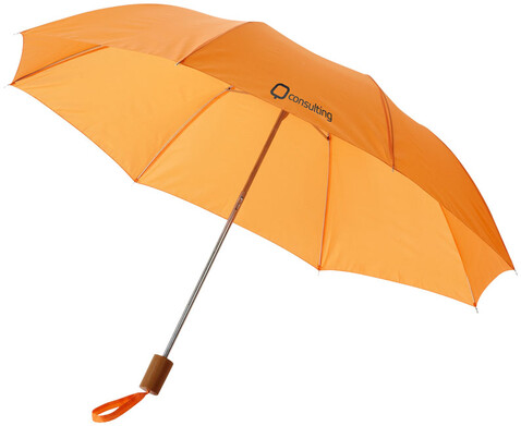 Oho 20&quot; Kompaktregenschirm, orange bedrucken, Art.-Nr. 10905802