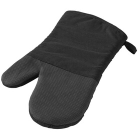 Maya Ofenhandschuh mit Silikongriff, schwarz glänzend, schwarz bedrucken, Art.-Nr. 11260700 Maya Ofenhandschuh mit Silikongriff, schwarz glänzend, schwarz bedrucken, Art.-Nr. 11260700