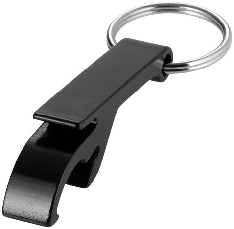 Tao Schlüsselanhänger mit Flaschen- und Dosenöffner, schwarz bedrucken, Art.-Nr. 11801800