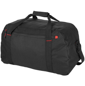 Vancouver Reisetasche 35L, schwarz, rot bedrucken, Art.-Nr. 11942700