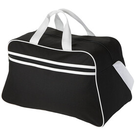 San Jose Sporttasche 30L, schwarz, weiss bedrucken, Art.-Nr. 11974000