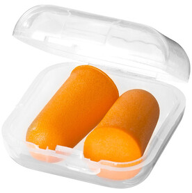 Serenity Ohrstöpsel mit Etui, orange bedrucken, Art.-Nr. 11989300