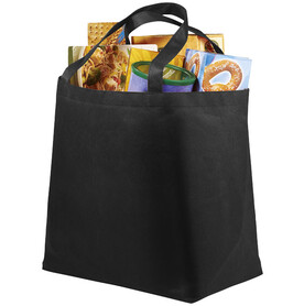 Maryville Non Woven Einkaufstasche 28L, schwarz bedrucken, Art.-Nr. 12009100
