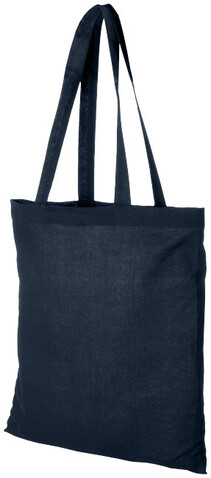 Madras 140 g/m² Baumwoll Tragetasche 7L, navy bedrucken, Art.-Nr. 12018103