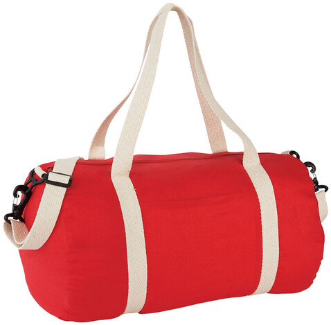 The Cotton Barrel Reisetasche 25L, rot bedrucken, Art.-Nr. 12019502