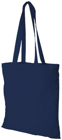 Peru 180 g/m² Baumwoll Tragetasche 7L, navy bedrucken, Art.-Nr. 12033202