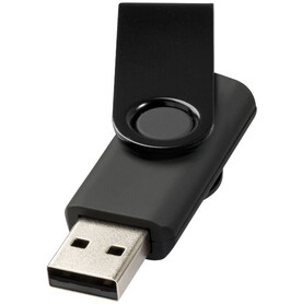 Rotate-Metallic 4 GB USB-Stick, schwarz bedrucken, Art.-Nr. 12350800 Rotate-Metallic 4 GB USB-Stick, schwarz bedrucken, Art.-Nr. 12350800