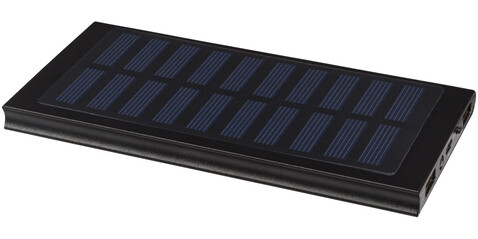 Stellar 8000 mAh Solar Powerbank, schwarz bedrucken, Art.-Nr. 12368800