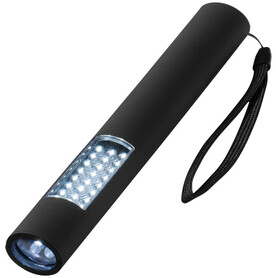 Lutz Magnet Taschenlampe mit 28 LEDs, schwarz bedrucken, Art.-Nr. 13402700 Lutz Magnet Taschenlampe mit 28 LEDs, schwarz bedrucken, Art.-Nr. 13402700
