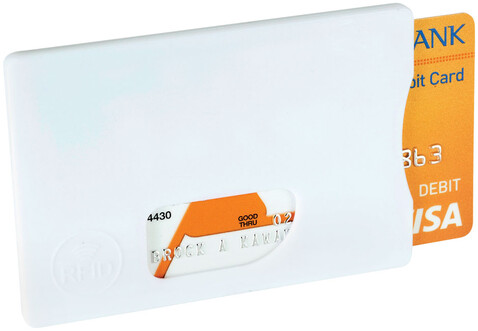 RFID Kreditkartenschutz, weiss bedrucken, Art.-Nr. 13422601
