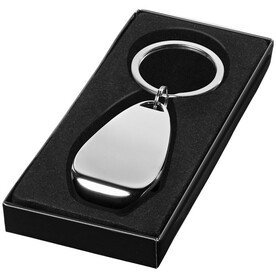 Don Schlüsselanhänger mit Flaschenöffner, silber bedrucken, Art.-Nr. 19538507