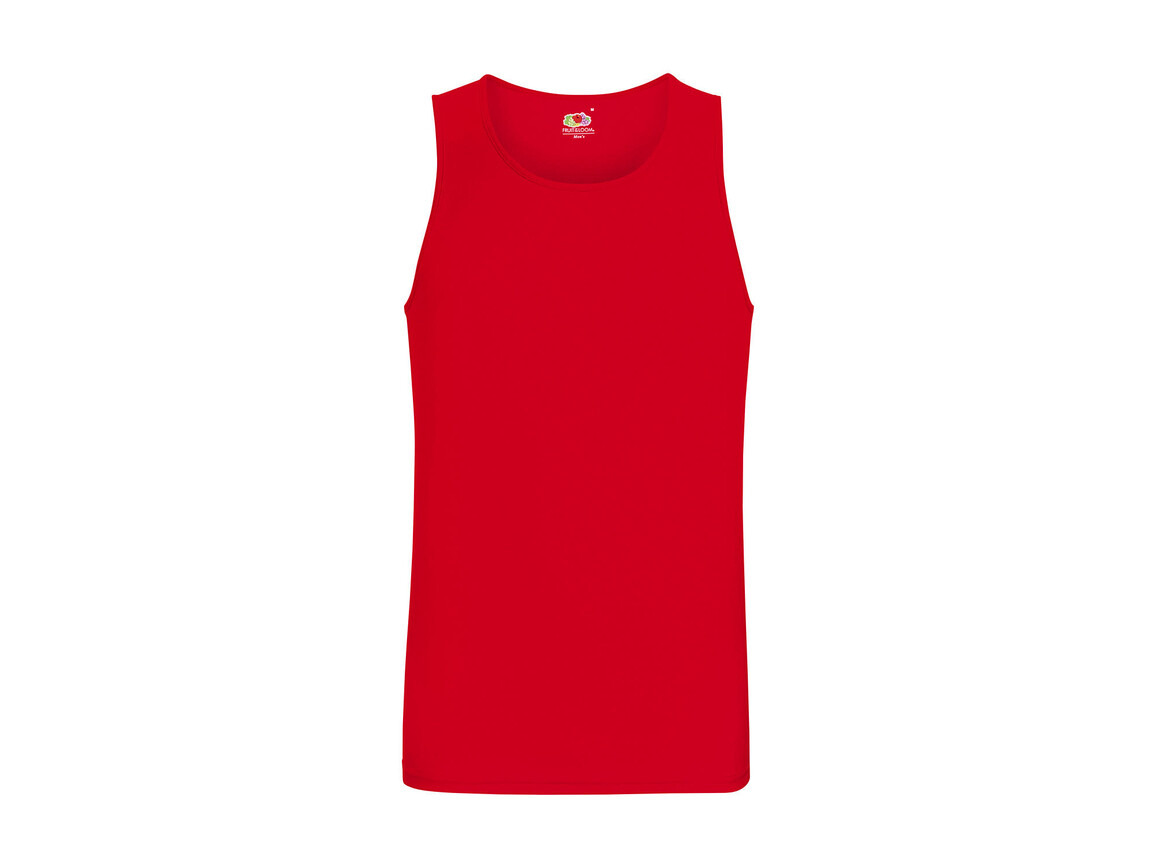 Fruit of the Loom Performance Vest, Red, M bedrucken, Art.-Nr. 014014004