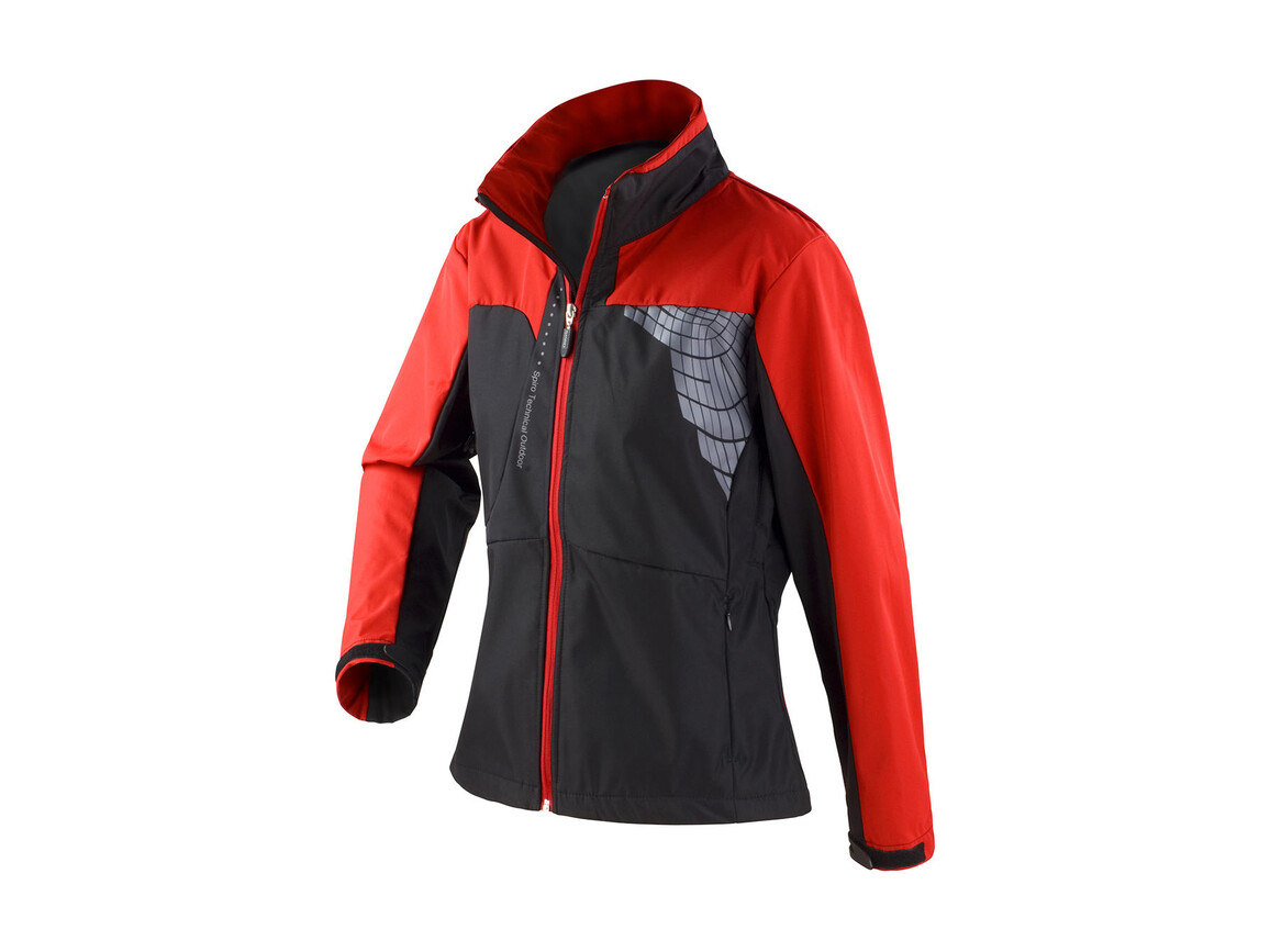Result Women`s Team Soft Shell Jacket, Black/Red, S bedrucken, Art.-Nr. 015331543