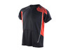 Result Men`s Training Shirt, Black/Red, XL bedrucken, Art.-Nr. 016331546