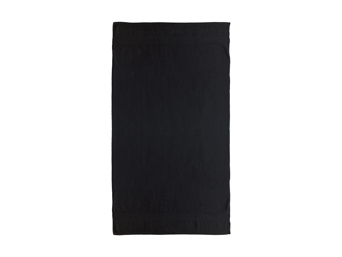 Jassz Towels Rhine Beach Towel 100x180 cm, Black, One Size bedrucken, Art.-Nr. 017641010