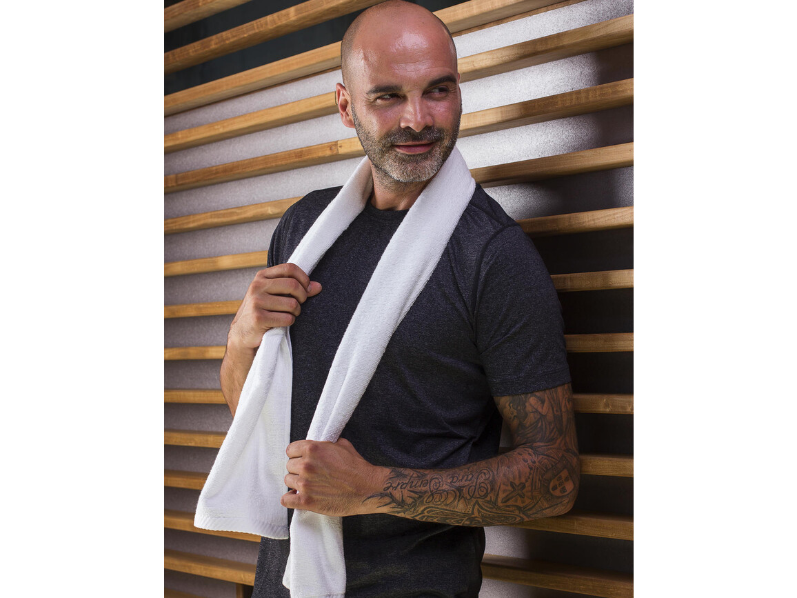 Jassz Towels Danube Sports Towel 30x140 cm, Black, One Size bedrucken, Art.-Nr. 021641010