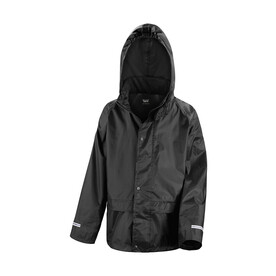 Result Junior StormDri Jacket, Black, XS (3-4) bedrucken, Art.-Nr. 929331012