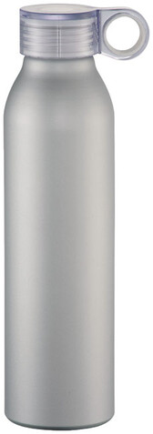 Grom 650 ml Aluminium Sportflasche, silber bedrucken, Art.-Nr. 10046301