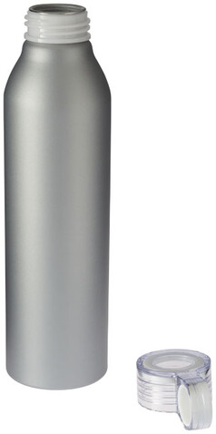 Grom 650 ml Aluminium Sportflasche, silber bedrucken, Art.-Nr. 10046301