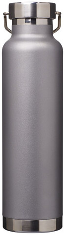 Thor 650 ml Kupfer-Vakuum Isoliersportflasche, grau bedrucken, Art.-Nr. 10048802